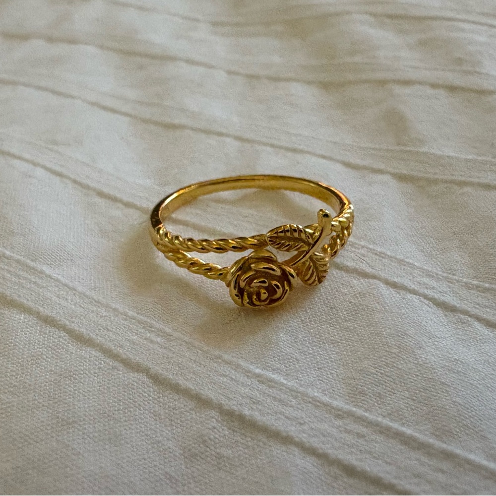 Gold Rose Ring
